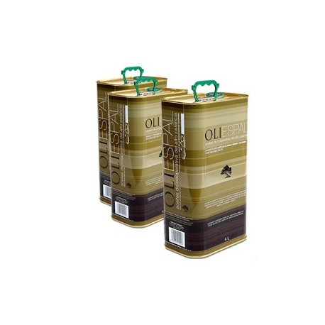 HUILE D´OLIVE VIERGE IN CONTENEUR METALIQUE 4L OLIESPAL